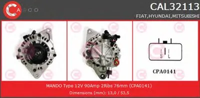 Генератор GENUINE SERIES CASCO купить