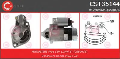 Стартер BRAND NEW SERIES CASCO купить