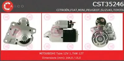 Стартер GENUINE SERIES CASCO купить