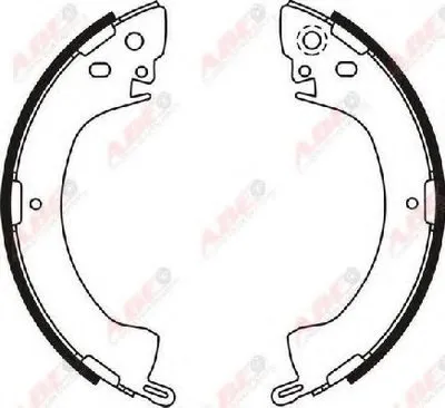 Комплект тормозных колодок ABE купить