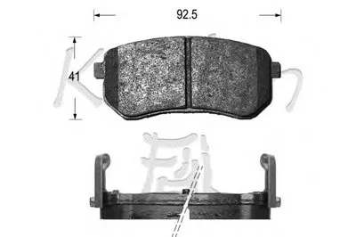 Комплект тормозных колодок, дисковый тормоз KAISHIN купить