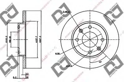 Тормозной диск DJ PARTS купить