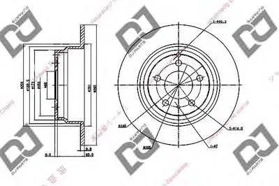 Тормозной диск DJ PARTS купить