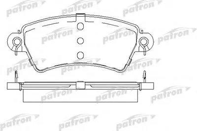 Комплект тормозных колодок, дисковый тормоз PATRON купить