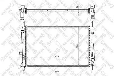 Радиатор, охлаждение двигателя STELLOX купить