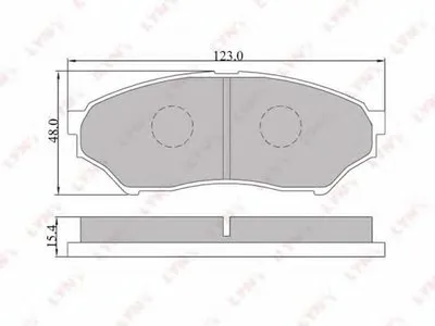 Комплект тормозных колодок, дисковый тормоз LYNXauto купить