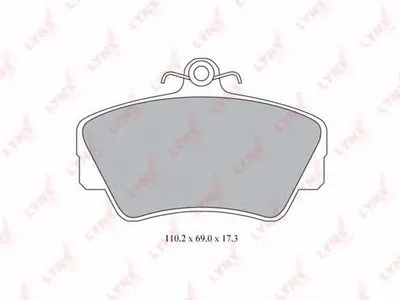 Комплект тормозных колодок, дисковый тормоз LYNXauto купить