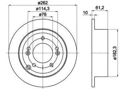 Тормозной диск PRO HELLA PAGID купить