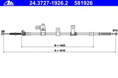 Трос, стояночная тормозная система ATE купить