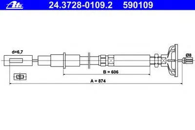 Тросик сцепления ATE купить