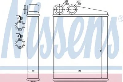 Теплообменник, отопление салона NISSENS купить