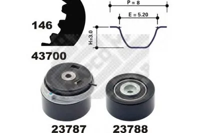 Комплект ремня ГРМ MAPCO купить