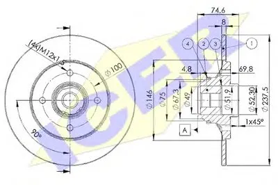 Тормозной диск ICER купить