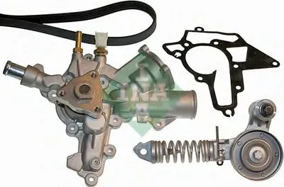 Водяной насос + комплект ручейковых ремней INA купить