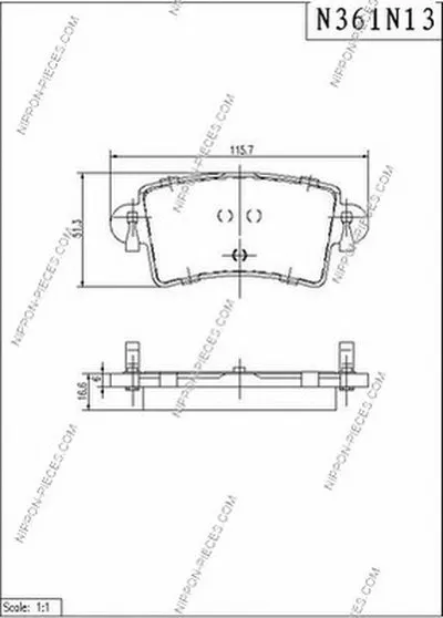 Комплект тормозных колодок, дисковый тормоз NPS купить