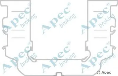 Комплектующие, тормозные колодки APEC braking купить
