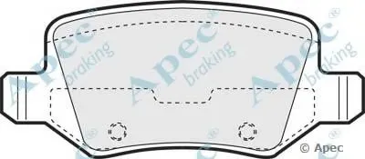 Комплект тормозных колодок, дисковый тормоз APEC braking купить