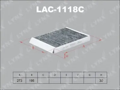 Фильтр, воздух во внутренном пространстве LYNXauto купить