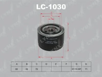 Масляный фильтр LYNXauto купить
