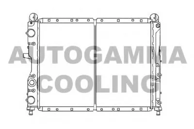 Радиатор, охлаждение двигателя AUTOGAMMA купить