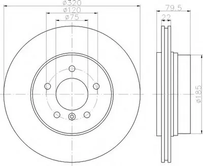 Тормозной диск PRO Carbonic Black HELLA купить