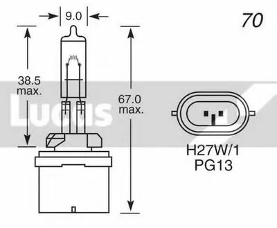 Лампа накаливания Upgrade LUCAS ELECTRICAL купить