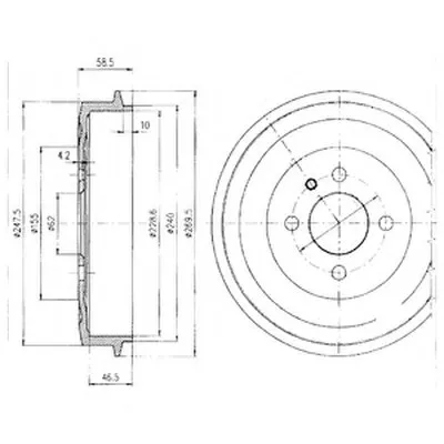 Тормозной барабан DELPHI купить