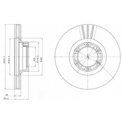 Тормозной диск DELPHI купить