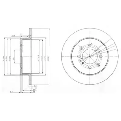 Тормозной диск DELPHI купить