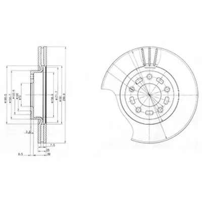 Тормозной диск DELPHI купить