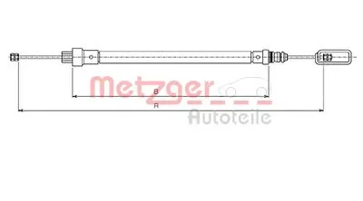 Трос, стояночная тормозная система COFLE METZGER купить