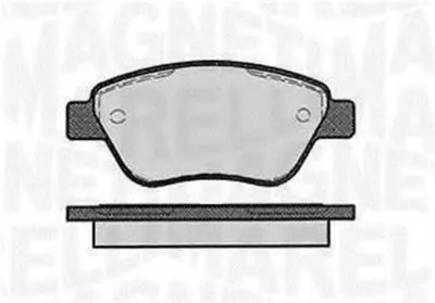 Комплект тормозных колодок, дисковый тормоз MAGNETI MARELLI купить