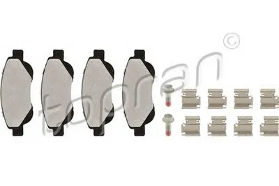 Комплект тормозных колодок, дисковый тормоз TOPRAN купить