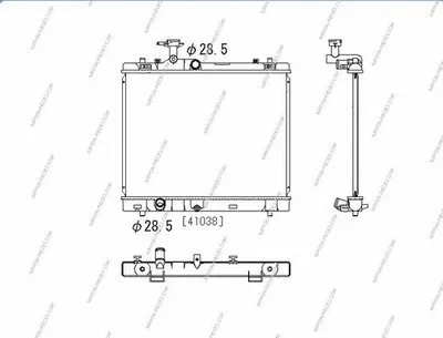 Радиатор, охлаждение двигателя NPS купить