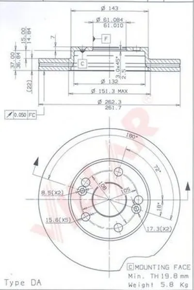 Тормозной диск VILLAR купить