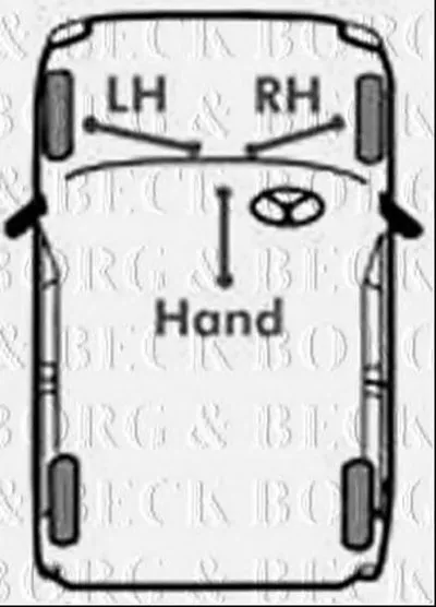 Трос, стояночная тормозная система BORG & BECK купить