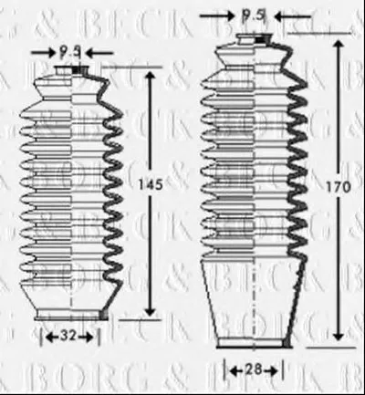 Пыльник, рулевое управление BORG & BECK купить