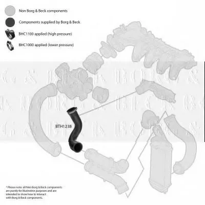 Трубка нагнетаемого воздуха BORG & BECK купить