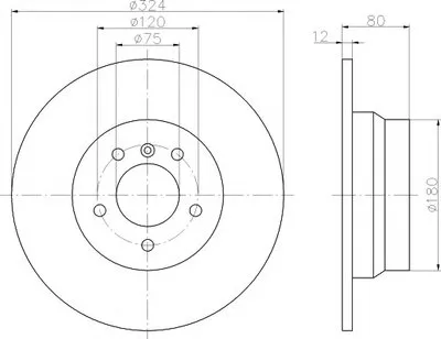 Тормозной диск PRO Carbonic Black HELLA PAGID купить