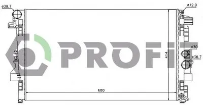 Радиатор, охлаждение двигателя PROFIT купить