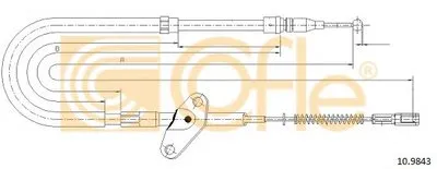 Трос, стояночная тормозная система COFLE купить