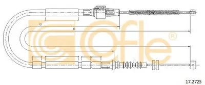 Трос, стояночная тормозная система COFLE купить