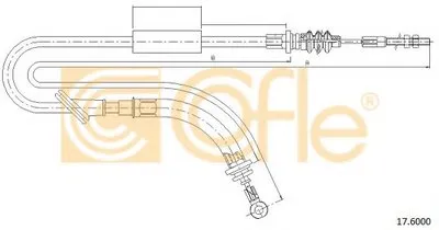 Трос, стояночная тормозная система COFLE купить