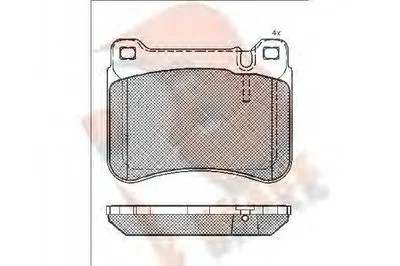 Комплект тормозных колодок, дисковый тормоз R BRAKE купить