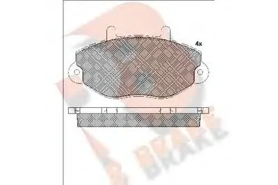Комплект тормозных колодок, дисковый тормоз R BRAKE купить