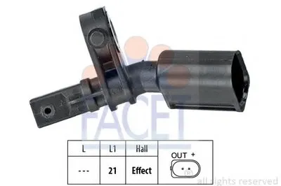 Датчик, частота вращения колеса FACET купить