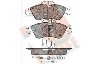 Комплект тормозных колодок, дисковый тормоз R BRAKE купить