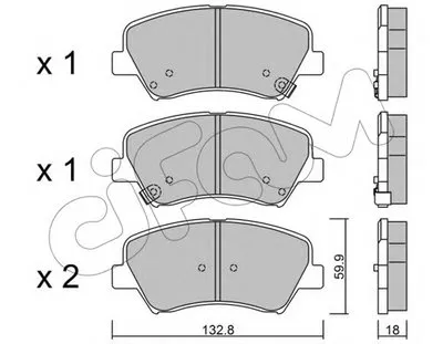 Комплект тормозных колодок, дисковый тормоз CIFAM купить