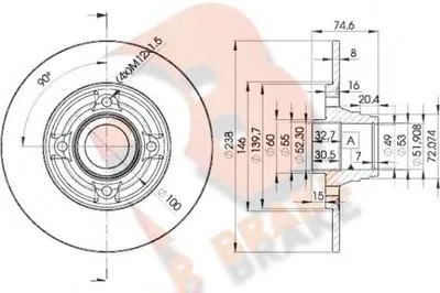 Тормозной диск R BRAKE купить