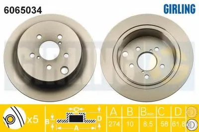 Тормозной диск GIRLING купить